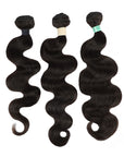 body wave natural black raw hair bundles 3pcs