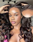 QVR Curly Edges 13x4/13x6 Lace Frontal Wigs Body Wave With Realistic Type 4 Hairline