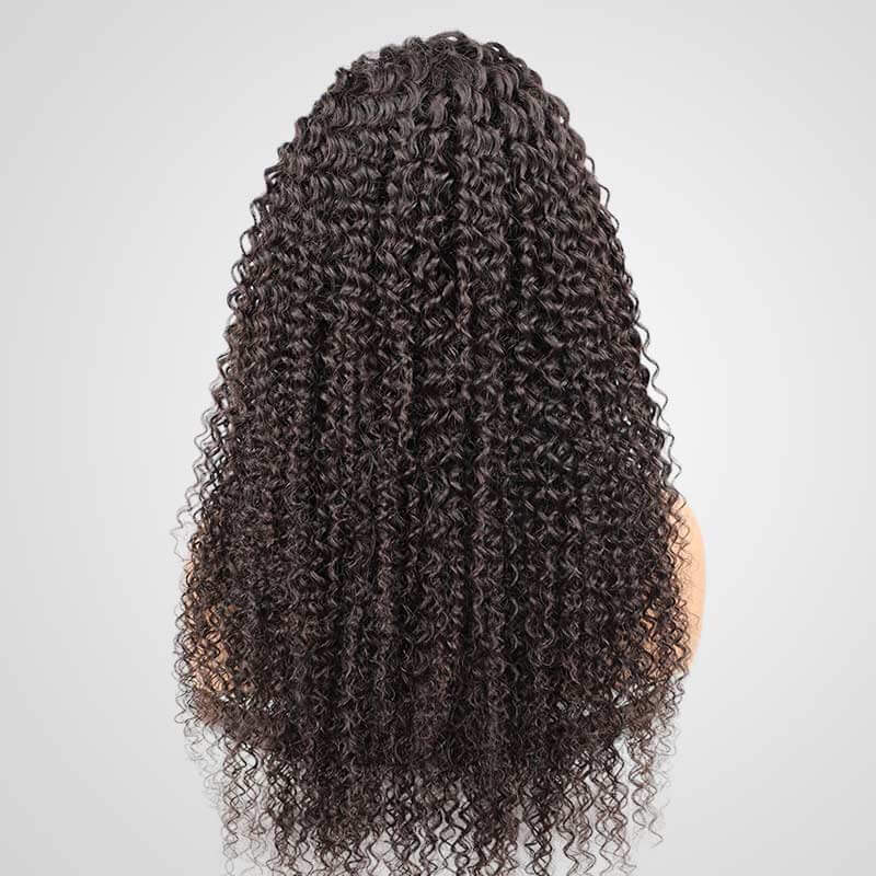 natural jerry curl texture glueless lace wigs breathable and comfy