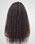 natural jerry curl texture glueless lace wigs breathable and comfy