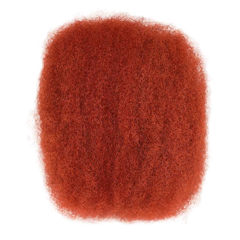 red color afro kinky bulk human hair for braiding