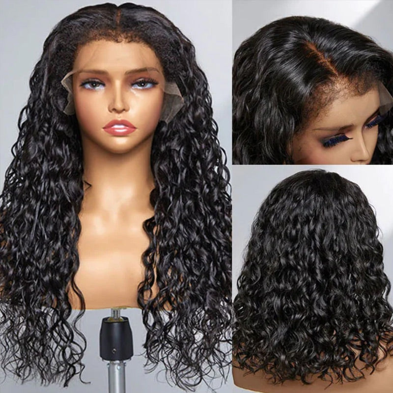 soft water wave qvr wigs with natural curly edges
