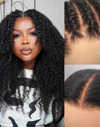 bouncy jerry curly glueless wigs for black women natural look
