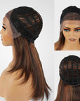 qvr wigs kinky straight layer cut for chic black woman’s style