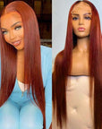 qvr wigs body wave 13x4 lace front virgin human hair in reddish brown