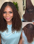 QVR Natural Black Afro kinky Bulk Hair Extensions For Braiding Dreadlock Human Hair