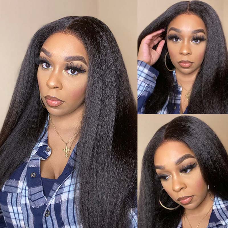 qvr glueless wigs with curly edge for a flawless, natural look