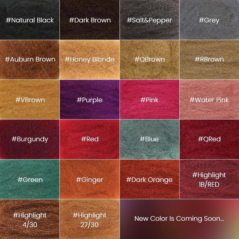 qvr afro kinky hair bulk color chart