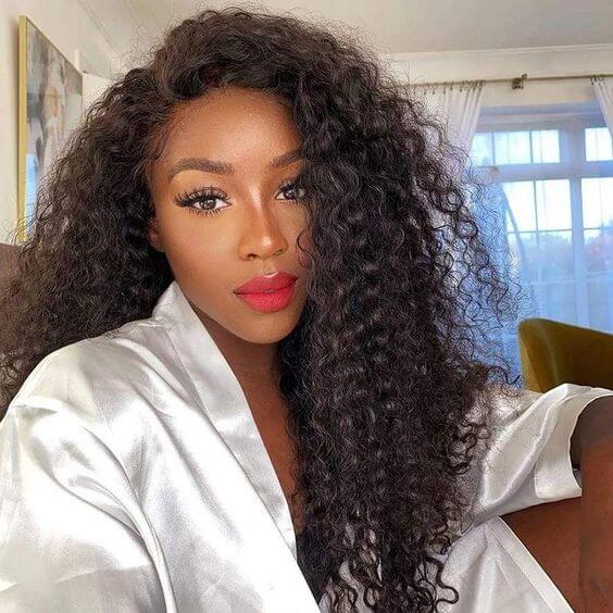 high quality curly qvr wigs, glueless and easy to style