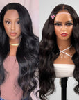body wave wear and go wig with HD lace closure