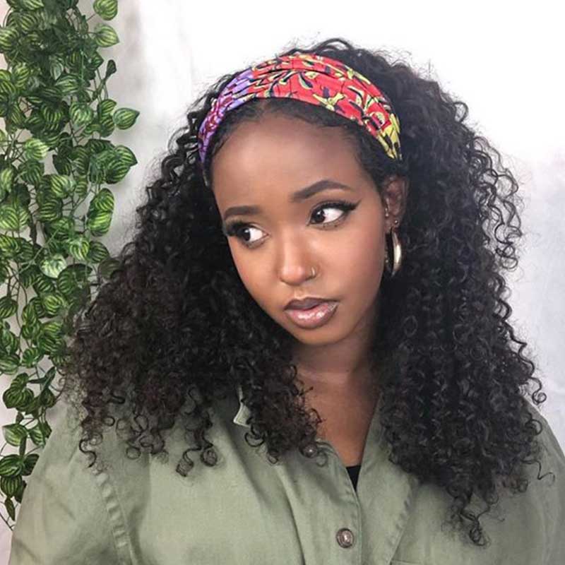 rock the ultimate kinky curly style with qvr headband wigs, made for black women