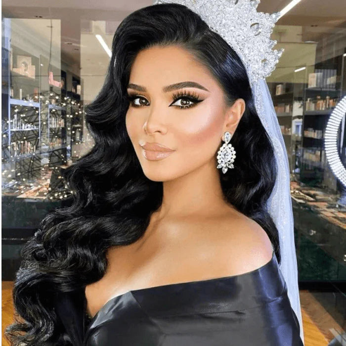 qvr wigs with loose wave, perfect for a stunning wedding look.