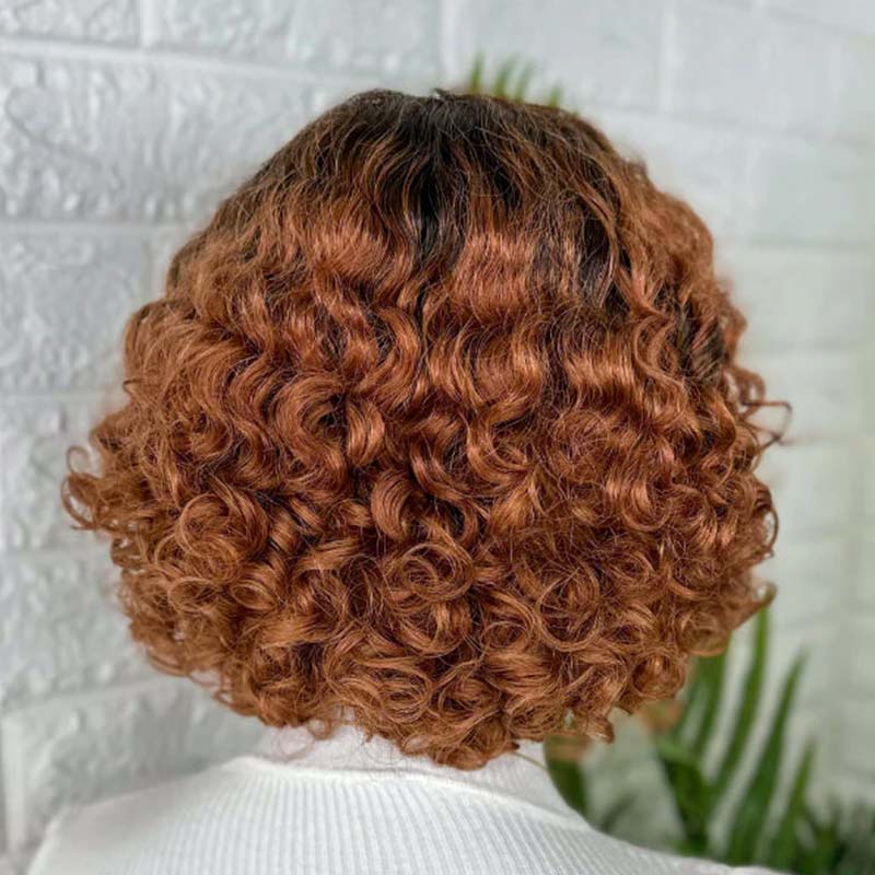 chic curly bob wigs with natural volume, human hair short bob wigs for melanated queens