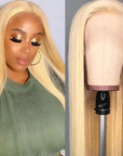 613 blonde human hair lace wigs for black women