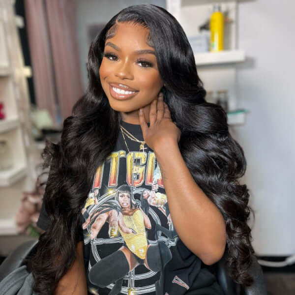 100% human hair wigs with smooth body wave texture