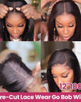 effortless straight wear and go wig with natural-looking HD lace