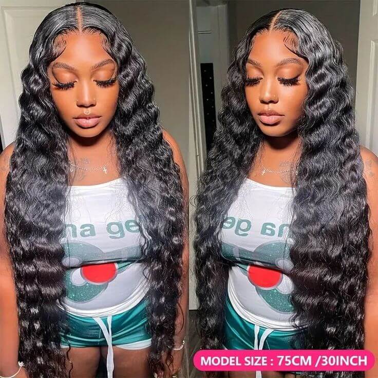 long human hair wigs with waves, easy slay for everyday wear