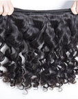 1 piece loose wave human hair bundle natural black color