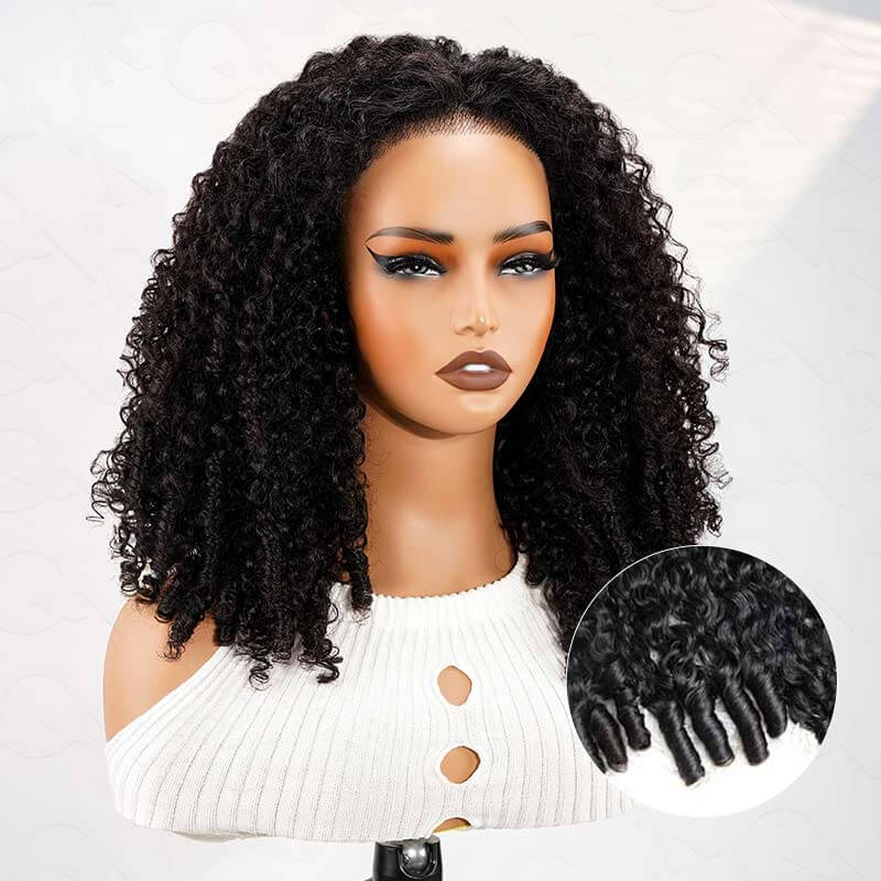  18&quot; Bouncy Curl Burmese Curly Wigs