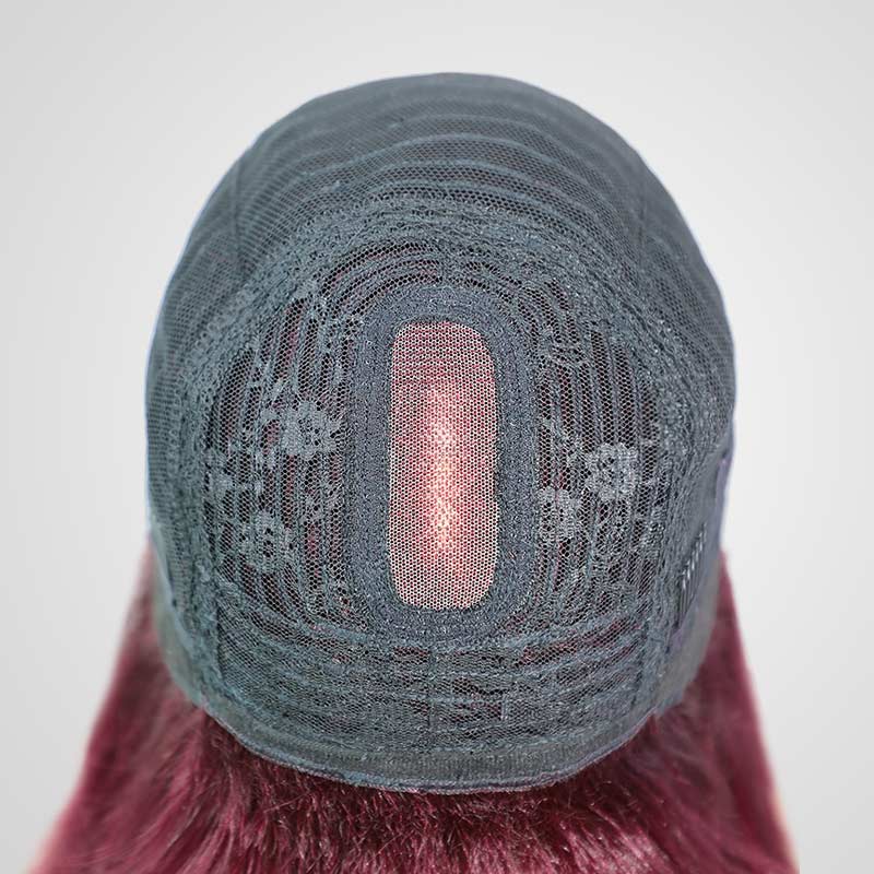 qvr silky straight bob wigs, breathable dome cap