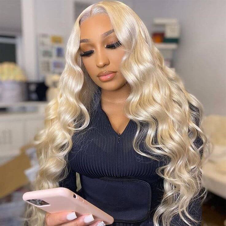 human hair lace wigs 613 blonde 13x4 body wave for effortless glam