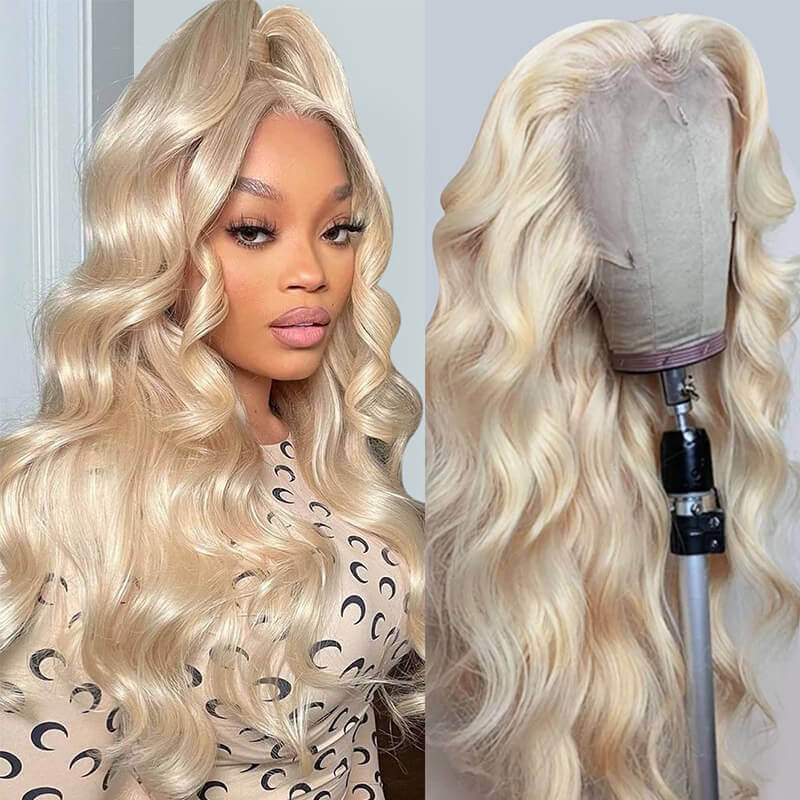 human hair wigs 613 blonde body wave 13x4 lace front for bold beauty