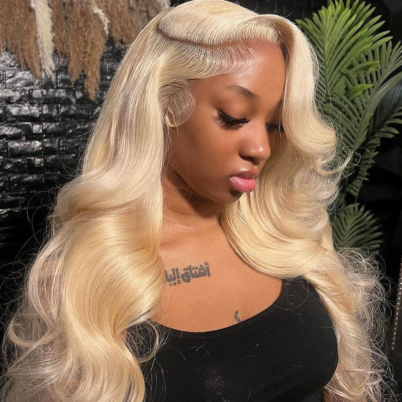 qvr wigs 100% human hair 13x4 lace front body wave wig
