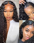 QVR human hair deep curly wear and go wigs