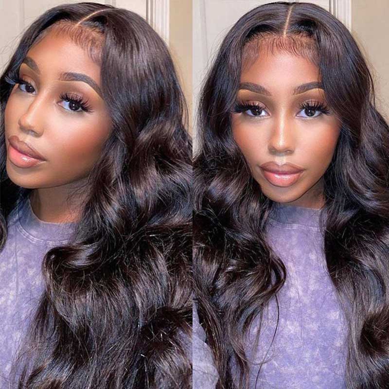 pre-cut 13x4 lace frontal wear and go wig for beginners
