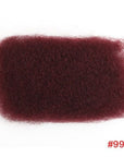 99j dark red afro kinky bulk human hair