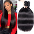 qvr silky straight natural black human hair bundles 4pcs