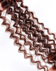 QVR Chocolate Brown Afro kinky Bulk Hair Extensions For Braiding Dreadlock Human Hair