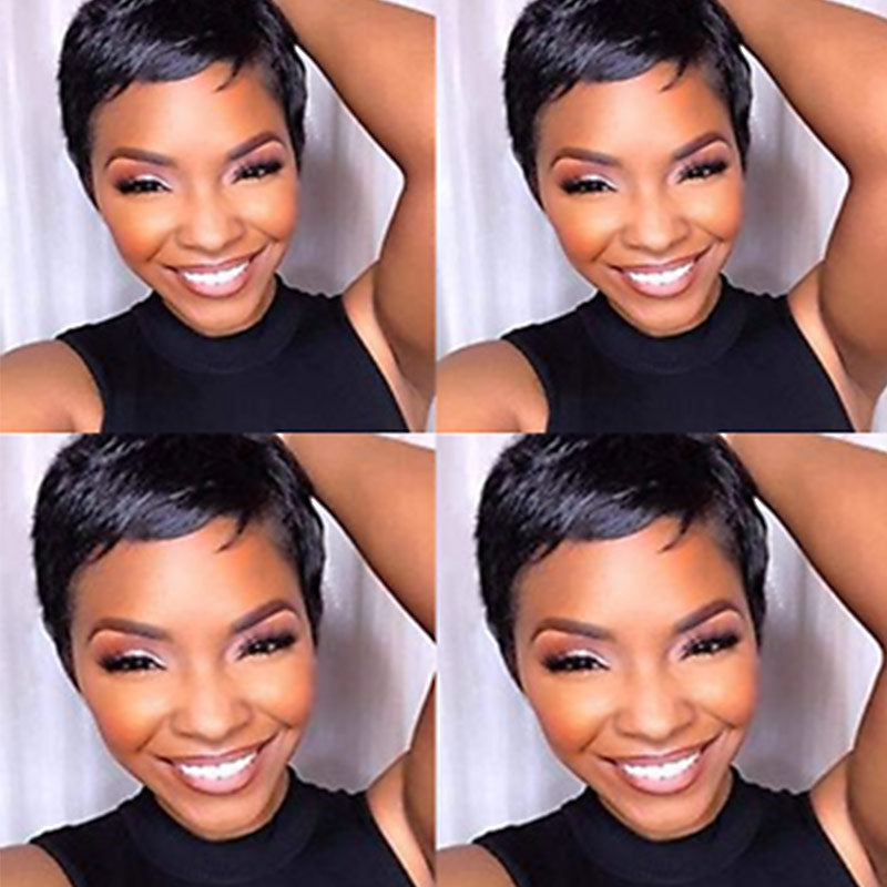realistic pixie cut human hair wigs for stylish women