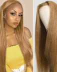 virgin human hair glueless wigs in golden blonde for smooth, shiny locks