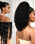 QVR Drawstring Ponytail Extension Burmese Curly Human Hair Ponytail Hairstyle