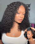 V Part Upart Kinky Curly Wigs Upgrade U Part vpart Perruques de cheveux humains Débutant amical