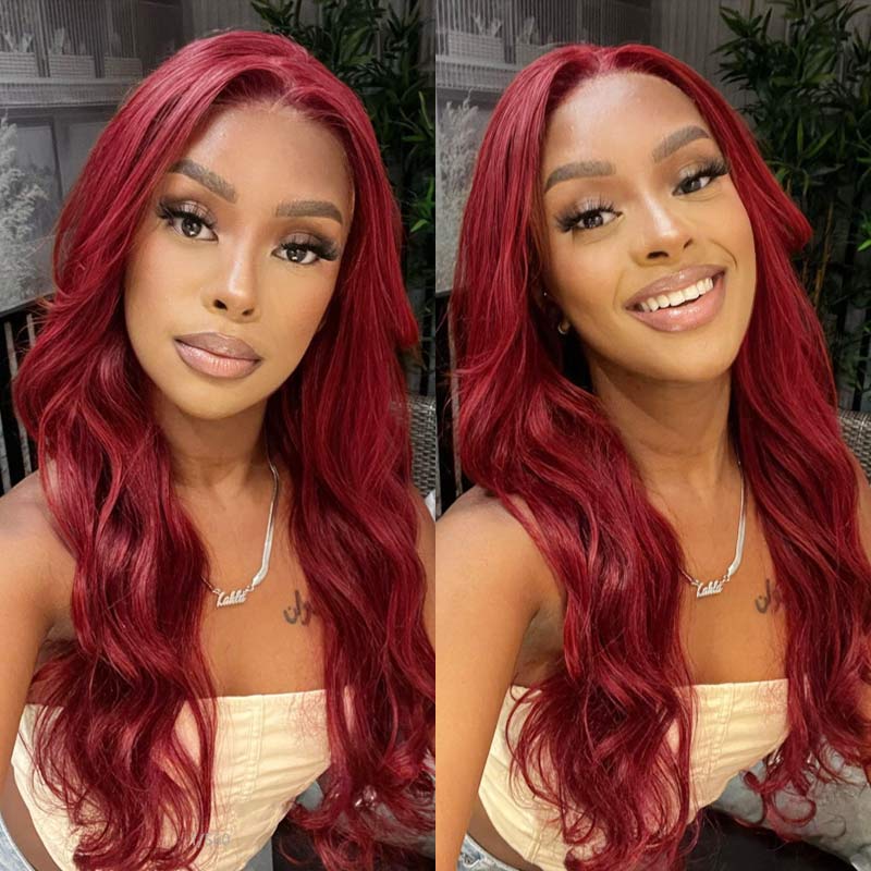 qvr wigs 99j burgundy body wave style
