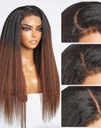 kinky straight texture blends perfectly with 4c hair
