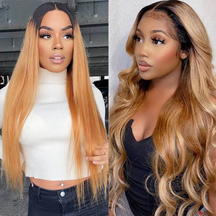 sleek qvr human hair lace wigs honey blonde