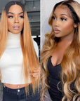 sleek qvr human hair lace wigs honey blonde
