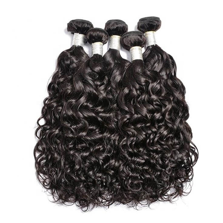  water wave human hair weave 3 bundles