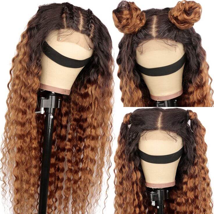 glueless lace closure wigs deep wave style for sleek look