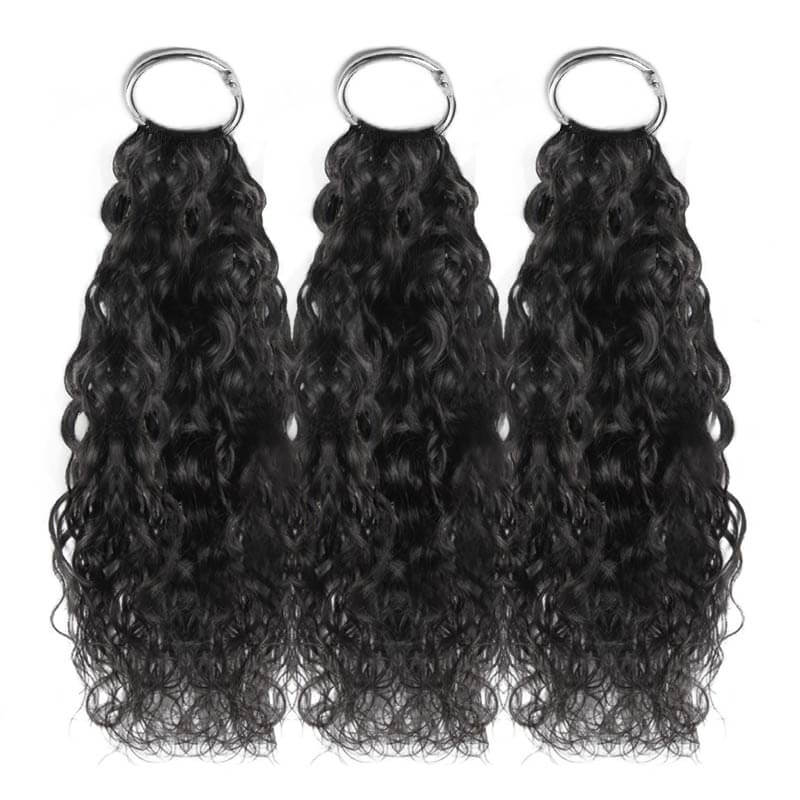 3 pack full head qvr water wave crochet hair extensions pack