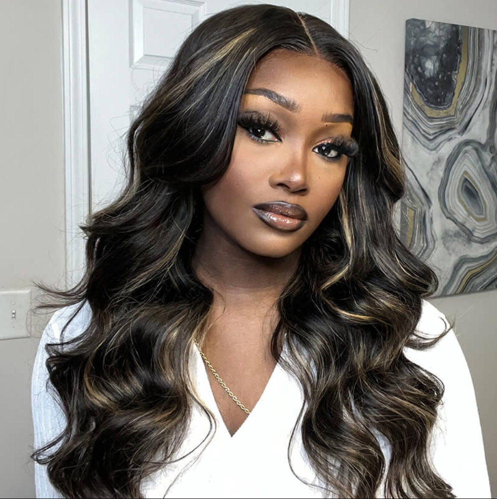 13x4 lace frontal human hair wigs, gold sand jerry curly style