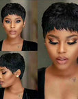 qvr pixie cut wigs for black women classy boss style