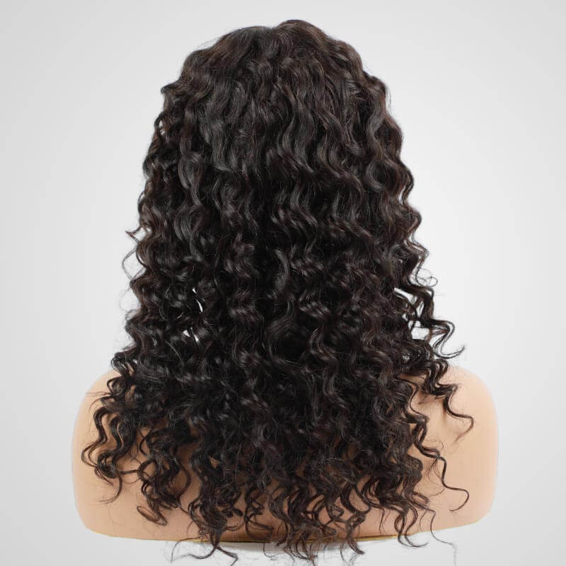 human hair wigs natural black deep curls for everyday beauty