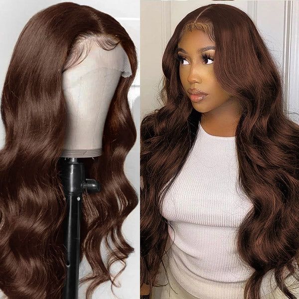 qvr glueless human hair wigs, designed for a sleek and stylish straight or body wave look