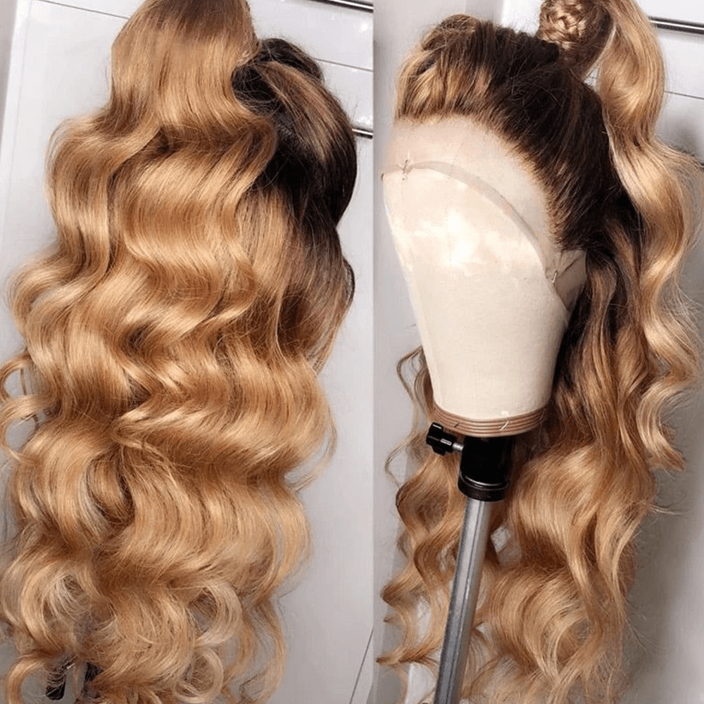 soft and silky qvr wigs honey blonde color
