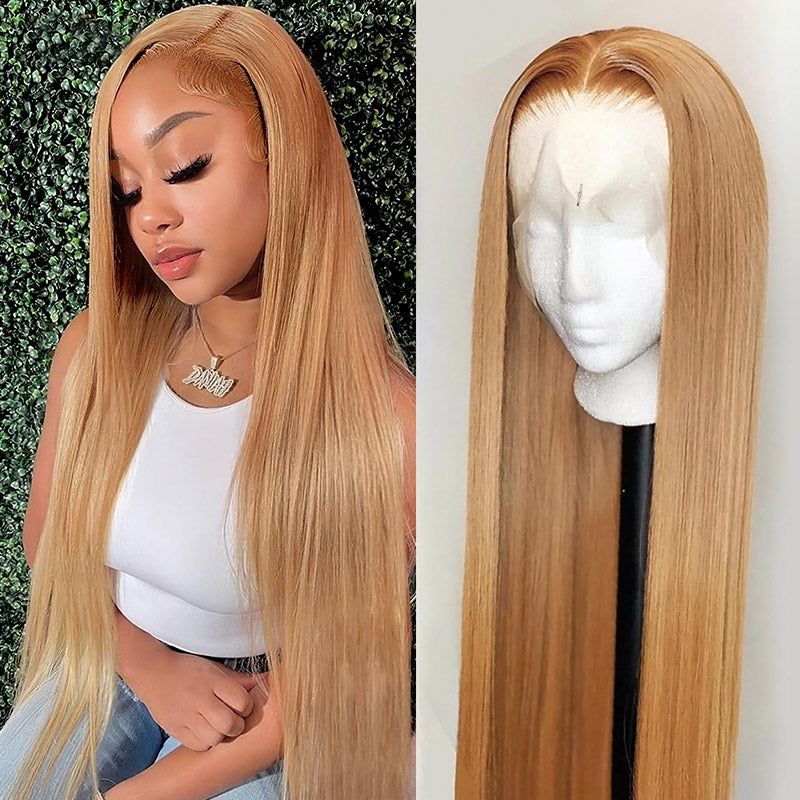 straight glueless wigs with lace closure &amp; frontal for a polished, elegant look