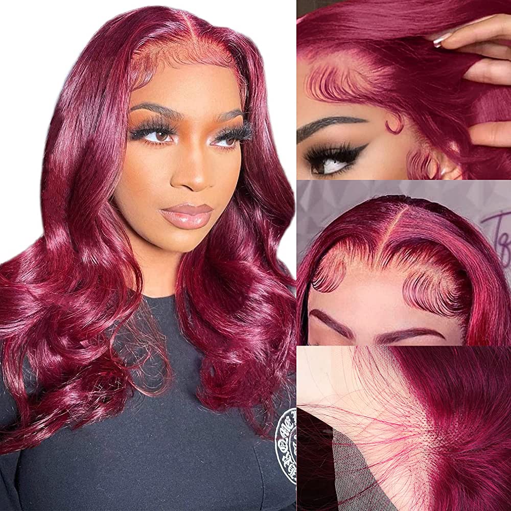 affordable human hair wigs for black women in 99j color